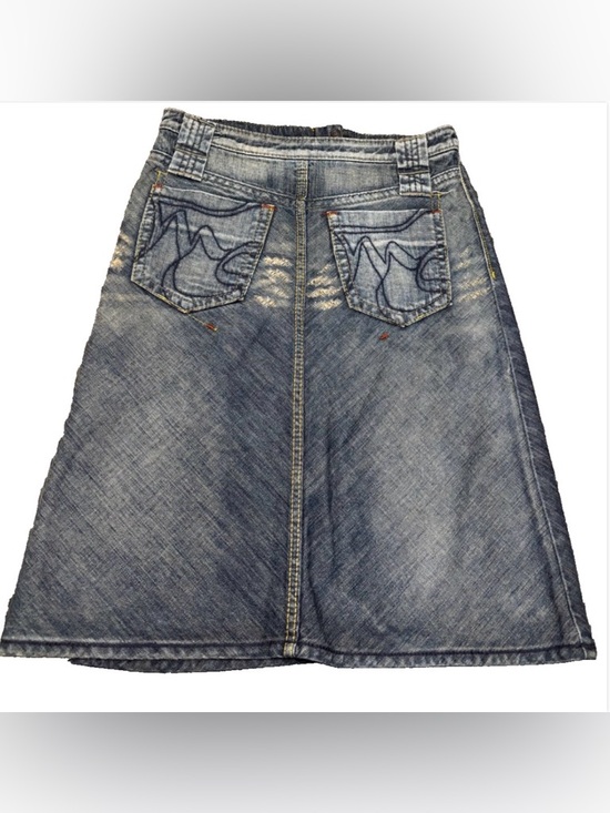 Miss Sixty Dresses & Skirts - Vintage Miss Sixty Denim Skirt Small Y2K Made In Italy Low Rise Jean Skirt